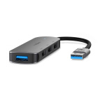 Nedis USB-hub | USB-A Male | 4x USB A Female | 4-Port port(s) | USB 2.0 / USB 3.2 Gen 1 | USB-Strøm