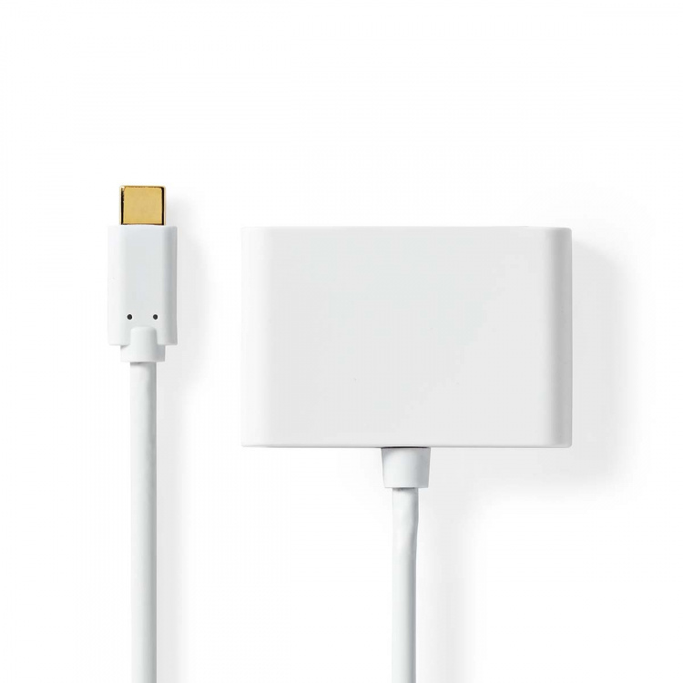 Nedis USB Multi-Port Adapter | 2-i-1 | USB 3.2 Gen 1 | USB-C™ Hann | 2x USB-A | 1000 Mbps | 0.20 m | Rund | Nikkel belagt | PVC | Hvit | Blister Nedis USB Multi-Port Adapter | 2-i-1 | USB 3.2 Gen 1 | USB-C™ Hann | 2x USB-A | 1000 Mbps | 0.20 m | Rund | Nikkel belagt | PVC | Hvit | Blister