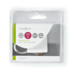 Nedis USB Multi-Port Adapter | 2-i-1 | USB 3.2 Gen 1 | USB-C™ Hann | 2x USB-A | 1000 Mbps | 0.20 m | Rund | Nikkel belagt | PVC | Hvit | Blister Nedis USB Multi-Port Adapter | 2-i-1 | USB 3.2 Gen 1 | USB-C™ Hann | 2x USB-A | 1000 Mbps | 0.20 m | Rund | Nikkel belagt | PVC | Hvit | Blister