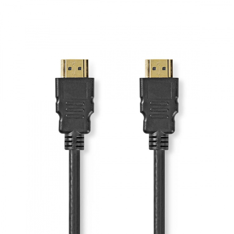 Nedis Premium High Speed ​​HDMI ™ kabel med Ethernet | HDMI ™ -kontakt | HDMI ™ -kontakt | 4K@60Hz | 18 Gbps | 1.50 m | Rund | PVC | Sort | Label