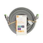 Nedis CAT7 nettverkskabel | S/FTP | RJ45 Han | RJ45 Han | 15.0 m | Snagless | Rund | LSZH | Grå | Label Nedis CAT7 nettverkskabel | S/FTP | RJ45 Han | RJ45 Han | 15.0 m | Snagless | Rund | LSZH | Grå | Label