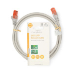 Nedis CAT6 Nettverkskabel | RJ45 Han | RJ45 Han | U/UTP | 1.50 m | Rund | PVC | Grå | Label