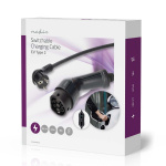 Nedis Bærbar lader for elektriske kjøretøy | AT-N05V3V3-F 3G1.5 | 1380 / 2300 / 3680 W | 6 / 8 / 10 / 13 / 16 A | 1 Phase | 5.00 m | Sort | Gaveeske