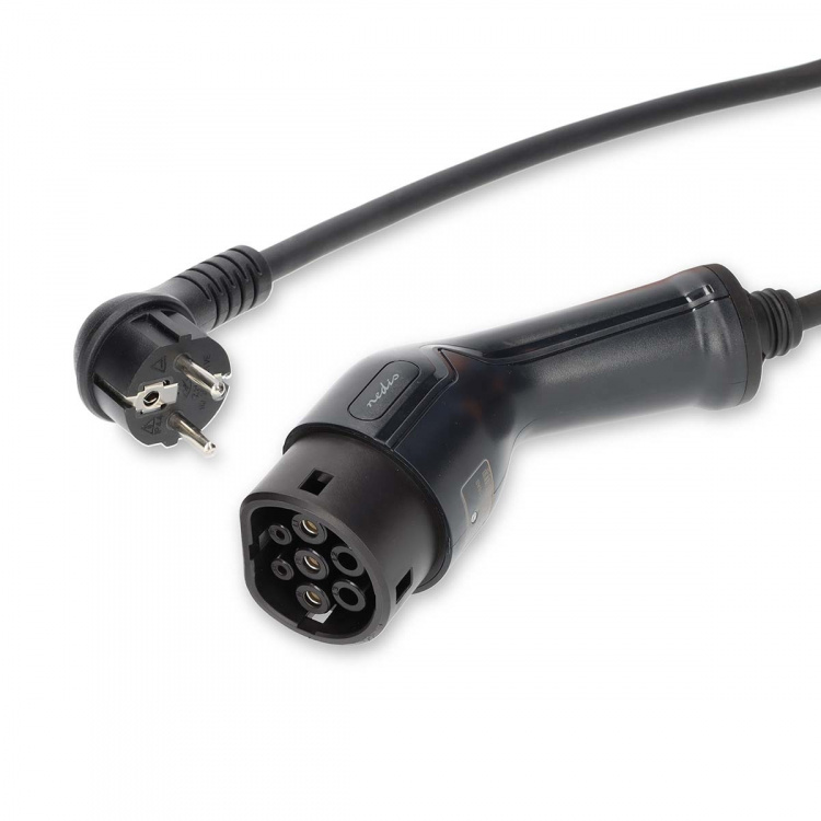 Nedis Bærbar lader for elektriske kjøretøy | AT-N05V3V3-F 3G1.5 | 1380 / 2300 / 3680 W | 6 / 8 / 10 / 13 / 16 A | 1 Phase | 5.00 m | Sort | Gaveeske