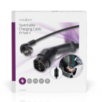 Nedis Bærbar lader for elektriske kjøretøy | AT-N05V3V3-F 3G1.5 | 1380 / 2300 / 3680 W | 6 / 8 / 10 / 13 / 16 A | 1 Phase | 5.00 m | Sort | Gaveeske