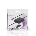 Nedis Notebook Adapter | GaN | 45 W | 5 / 9 / 12 / 15 / 20 V DC | 2.25 / 2.33 / 2.92 / 3.0 A | Brukes til: Notisbok / Smarttelefon / Tablett | Euro / Type-C (CEE 7/16)