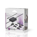 Nedis Notebook Adapter | GaN | 65 W | 5 / 9 / 12 / 15 / 20 V DC | 2.4 / 3.0 / 3.25 A | Brukes til: Notisbok / Smarttelefon / Tablett | Euro / Type-C (CEE 7/16) Nedis Notebook Adapter | GaN | 65 W | 5 / 9 / 12 / 15 / 20 V DC | 2.4 / 3.0 / 3.25 A | Brukes til: Notisbok / Smarttelefon / Tablett | Euro / Type-C (CEE 7/16)