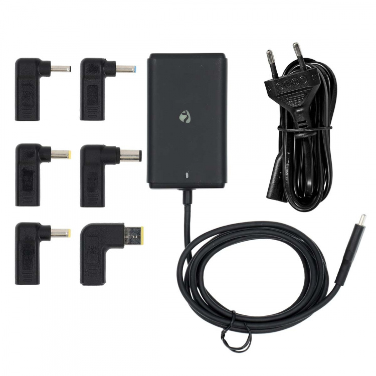 Nedis Notebook Adapter | GaN | 65 W | 5 / 9 / 12 / 15 / 20 V DC | 2.4 / 3.0 / 3.25 A | Brukes til: Notisbok / Smarttelefon / Tablett | Euro / Type-C (CEE 7/16) Nedis Notebook Adapter | GaN | 65 W | 5 / 9 / 12 / 15 / 20 V DC | 2.4 / 3.0 / 3.25 A | Brukes til: Notisbok / Smarttelefon / Tablett | Euro / Type-C (CEE 7/16)