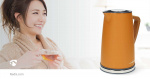 Nedis Vannkoker | 1.7 l | Soft-Touch | Oransje | Roterbar 360 grader | Skjult varmeelement | Strix® kontroll | Koketørr beskyttelse