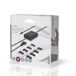 Nedis Notebook Adapter | GaN | 100 W | 5 / 9 / 12 / 15 / 20 V DC | 3.0 / 5.0 A | Brukes til: Notisbok / Smarttelefon / Tablett | Euro / Type-C (CEE 7/16) Nedis Notebook Adapter | GaN | 100 W | 5 / 9 / 12 / 15 / 20 V DC | 3.0 / 5.0 A | Brukes til: Notisbok / Smarttelefon / Tablett | Euro / Type-C (CEE 7/16)
