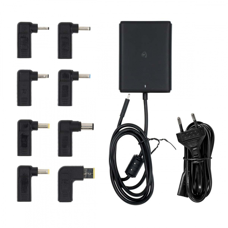 Nedis Notebook Adapter | GaN | 100 W | 5 / 9 / 12 / 15 / 20 V DC | 3.0 / 5.0 A | Brukes til: Notisbok / Smarttelefon / Tablett | Euro / Type-C (CEE 7/16) Nedis Notebook Adapter | GaN | 100 W | 5 / 9 / 12 / 15 / 20 V DC | 3.0 / 5.0 A | Brukes til: Notisbok / Smarttelefon / Tablett | Euro / Type-C (CEE 7/16)