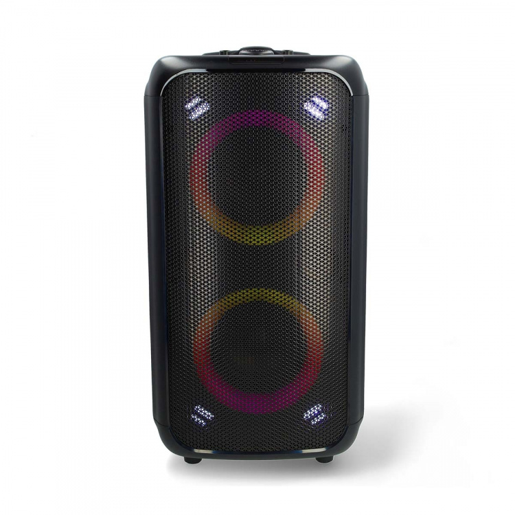 Nedis Bluetooth® Party Speaker | Maksimal batteritid: 5 timer | 240 W | Bære håndtak | Party lys | Equalizer | Oransje / Sort Nedis Bluetooth® Party Speaker | Maksimal batteritid: 5 timer | 240 W | Bære håndtak | Party lys | Equalizer | Oransje / Sort