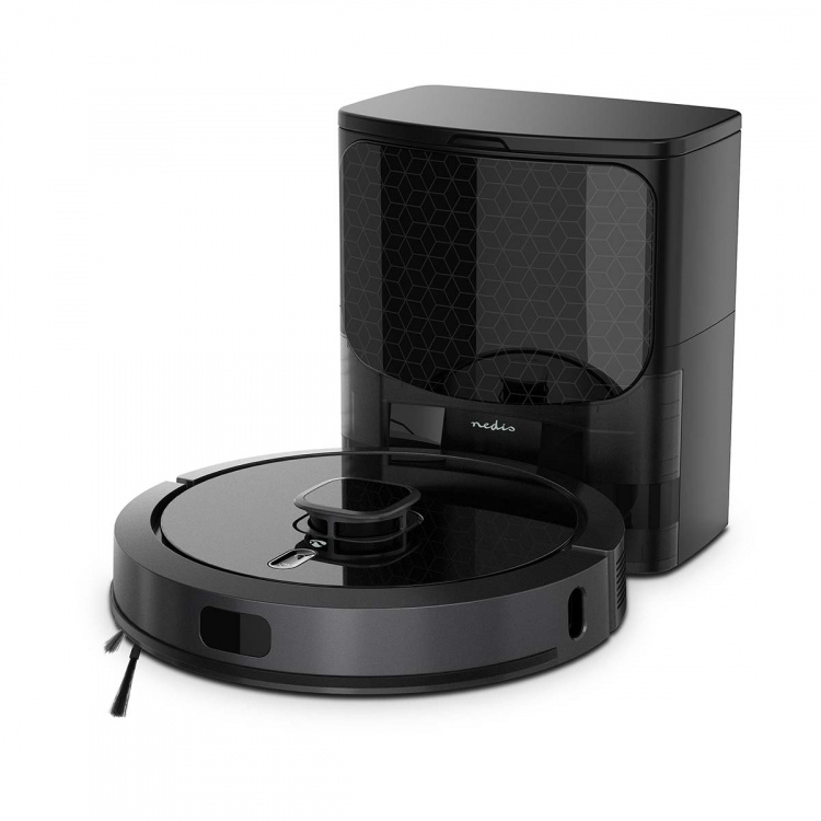 Nedis SmartLife Robot Støvsuger | Lasernavigasjon | Wi-Fi | Kapasitet Collection Reservoir: 0.6 l | Automatsik lading | Maksimal driftstid: 3 timer | Sort | Android™ / IOS Nedis SmartLife Robot Støvsuger | Lasernavigasjon | Wi-Fi | Kapasitet Collection Reservoir: 0.6 l | Automatsik lading | Maksimal driftstid: 3 timer | Sort | Android™ / IOS