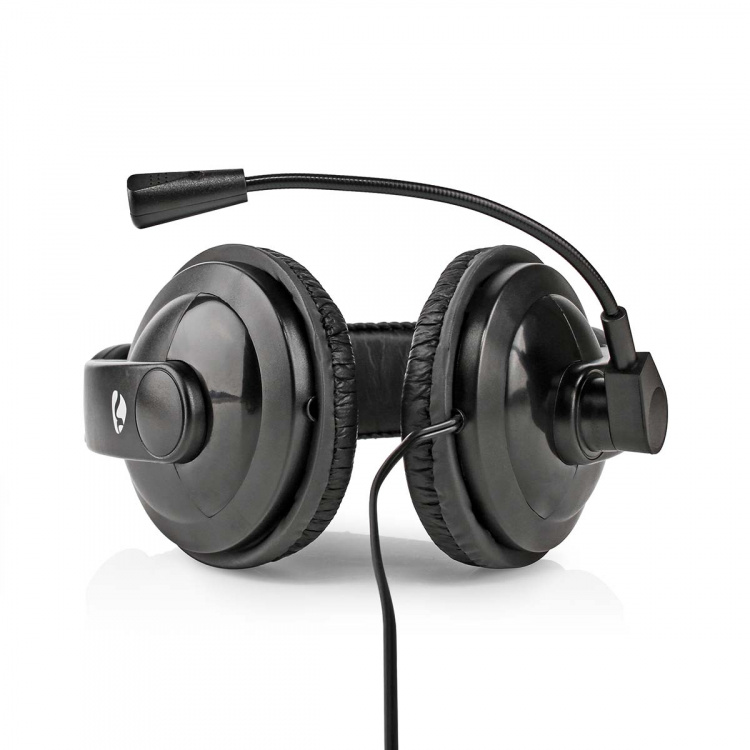 Nedis PC-hodesett | Over-Ear | Stereo | 1x 3.5 mm / 2x 3.5 mm | Fold-Away Mikrofon | Sort Nedis PC-hodesett | Over-Ear | Stereo | 1x 3.5 mm / 2x 3.5 mm | Fold-Away Mikrofon | Sort