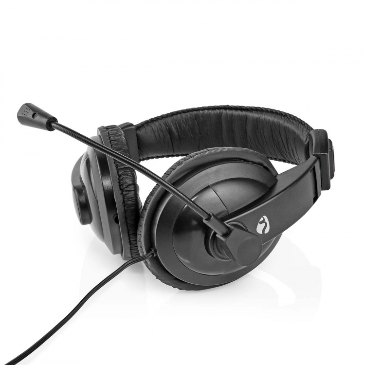 Nedis PC-hodesett | Over-Ear | Stereo | 1x 3.5 mm / 2x 3.5 mm | Fold-Away Mikrofon | Sort Nedis PC-hodesett | Over-Ear | Stereo | 1x 3.5 mm / 2x 3.5 mm | Fold-Away Mikrofon | Sort