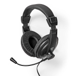 Nedis PC-hodesett | Over-Ear | Stereo | 1x 3.5 mm / 2x 3.5 mm | Fold-Away Mikrofon | Sort Nedis PC-hodesett | Over-Ear | Stereo | 1x 3.5 mm / 2x 3.5 mm | Fold-Away Mikrofon | Sort
