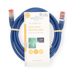 Nedis CAT6 Nettverkskabel | RJ45 Han | RJ45 Han | S/FTP | 2.00 m | Rund | LSZH | Blå | Label Nedis CAT6 Nettverkskabel | RJ45 Han | RJ45 Han | S/FTP | 2.00 m | Rund | LSZH | Blå | Label
