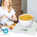 Nedis SmartLife kjøkkenvekt | Bluetooth® | Glass / Plast | Hvit Nedis SmartLife kjøkkenvekt | Bluetooth® | Glass / Plast | Hvit