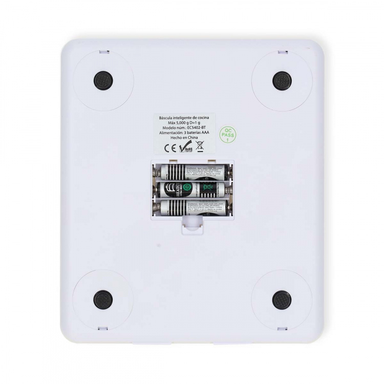 Nedis SmartLife kjøkkenvekt | Bluetooth® | Glass / Plast | Hvit Nedis SmartLife kjøkkenvekt | Bluetooth® | Glass / Plast | Hvit