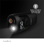 Nedis Oppladbar luftkompressor | 0.1 - 10.3 Bar | Dunlop Ventil | Driftsmodi: Bil / Motorsykkel / Sykkel / Ball | Ja | Lufttrykkmåler