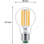 Philips LED E27 Normal 5,2W (75W) Klar 1095lm 2700K Energiklasse A Philips LED E27 Normal 5,2W (75W) Klar 1095lm 2700K Energiklasse A