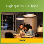 Philips LED E27 Normal 5,2W (75W) Klar 1095lm 2700K Energiklasse A Philips LED E27 Normal 5,2W (75W) Klar 1095lm 2700K Energiklasse A