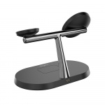 Maxlife MXWC-03 - 3-i-1 trådløs ladestasjon, 15 W, svart
