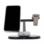 Maxlife MXWC-03 - 3-i-1 trådløs ladestasjon, 15 W, svart