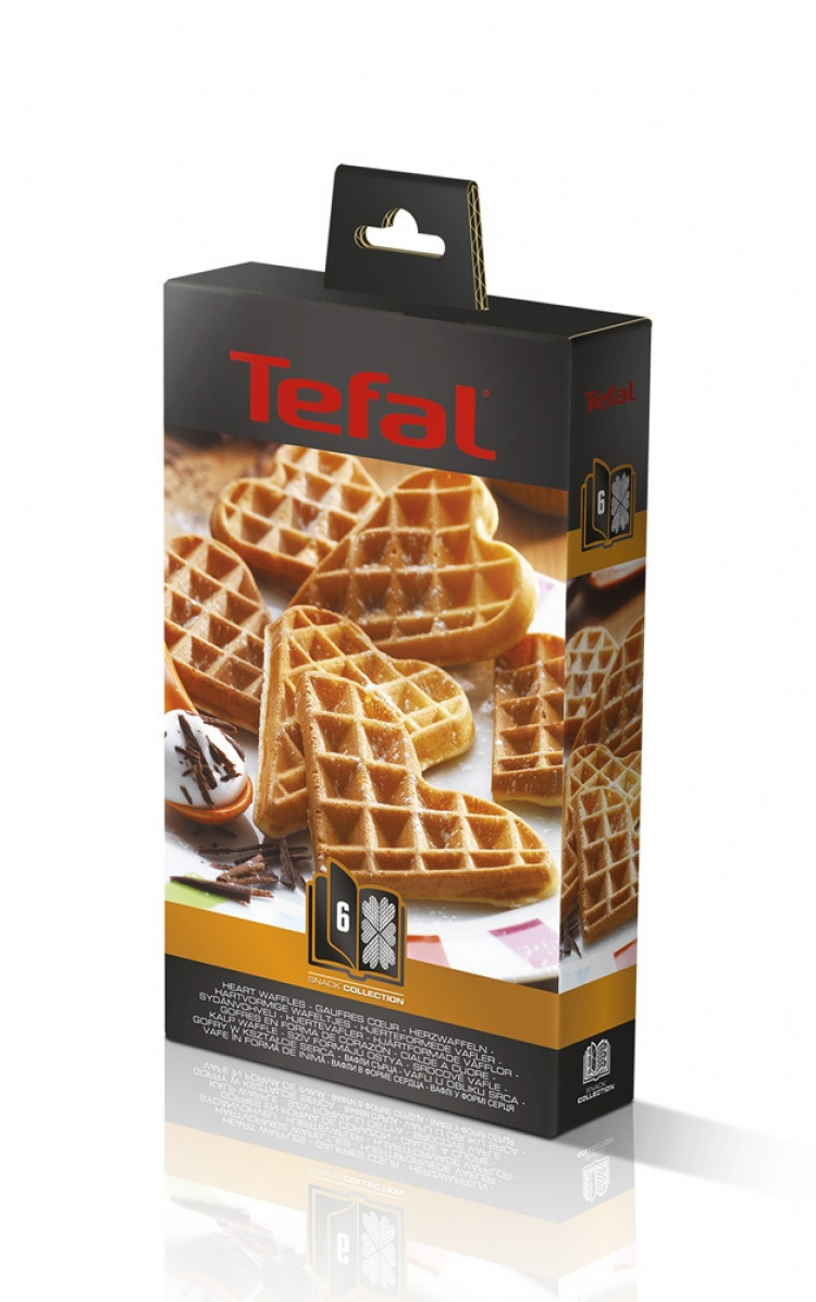Tefal Snack Collection stekebrett: 6 hjertevafler