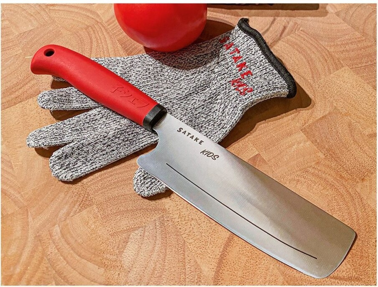 SATAKE Kniv og skjærehanske for barn