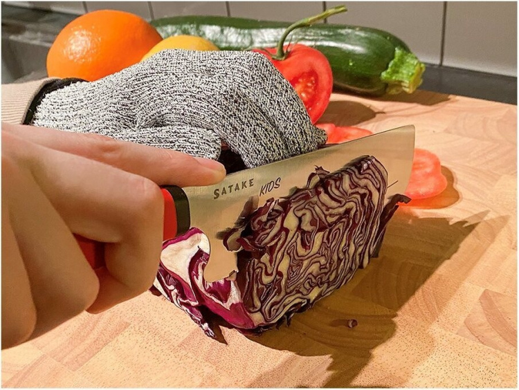 SATAKE Kniv og skjærehanske for barn