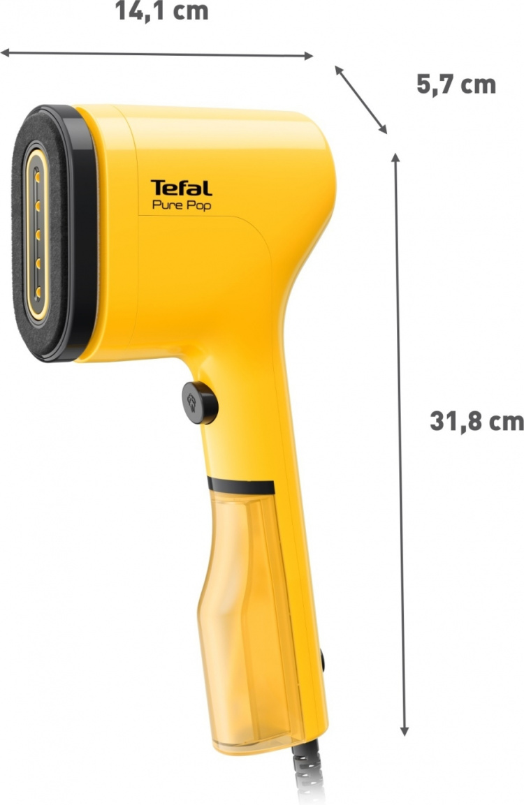 Tefal Pure Pop stoffdamper, gul