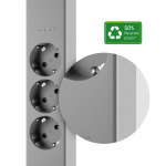 Hombli Smart Grenuttag 3-veis Grå USB-C & USB-A Hombli Smart Grenuttag 3-veis Grå USB-C & USB-A