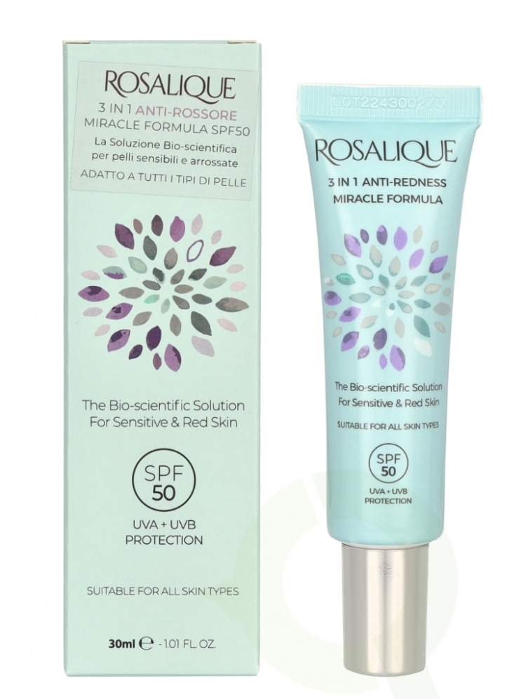Rosalique 3-i-1 Anti-Redness Miracle Formula Spf50 30 ml