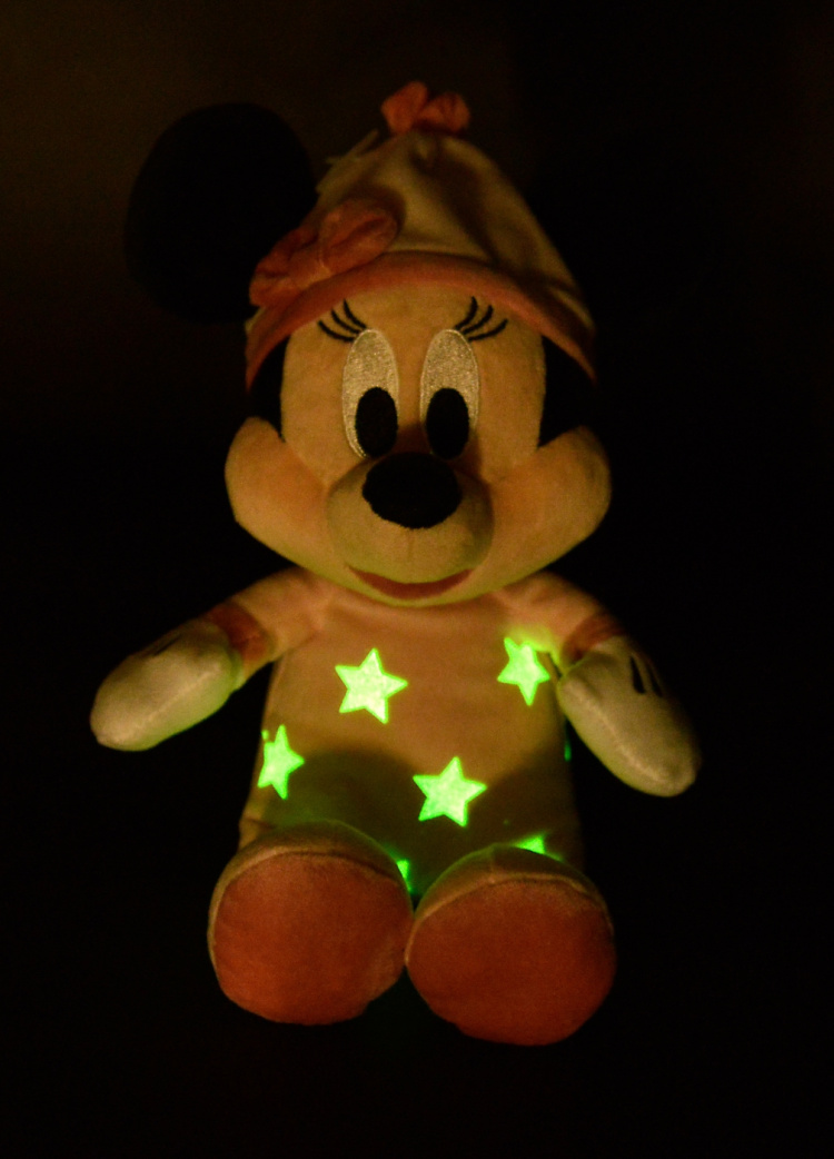 Disney Sleep Well Minnie Mouse - lyser i mørket, 25 cm