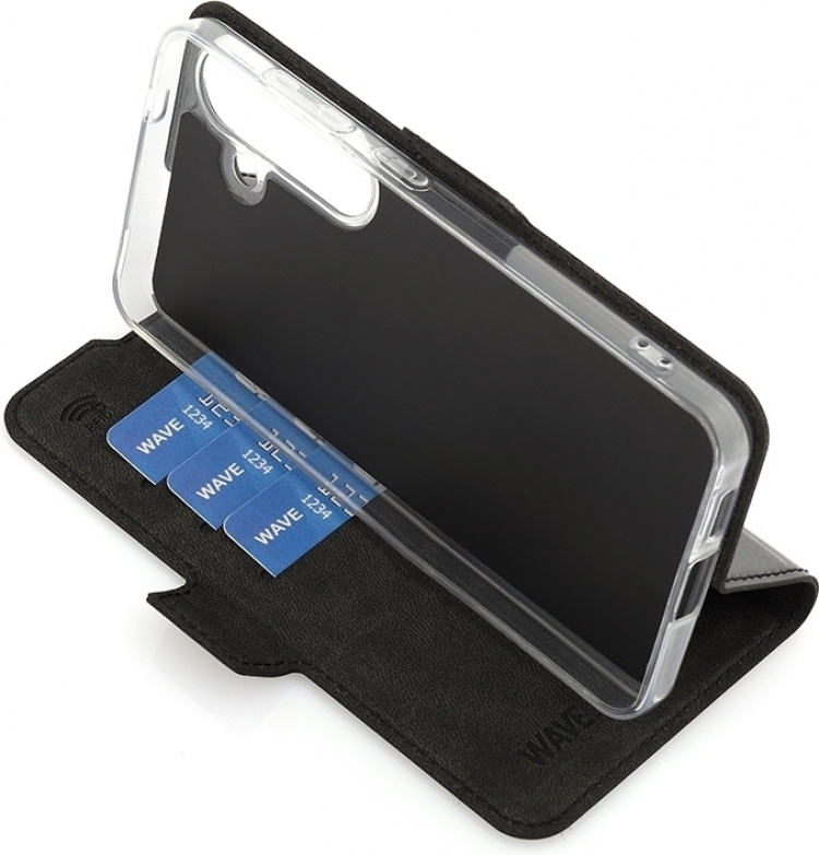 Wave BookCase beskyttelsesveske, Samsung Galaxy S24, svart