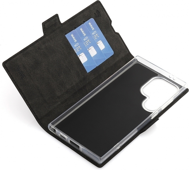 Wave Etui til mobiltelefon, Samsung Galaxy S24 Ultra, svart