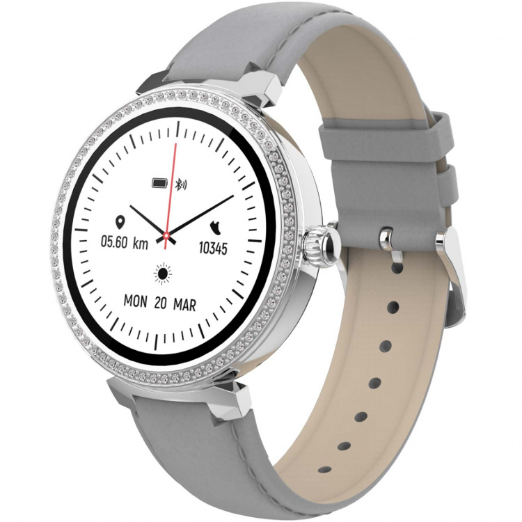 Denver SWC-342GR Bluetooth SmartWatch med puls- og oksygenmåler