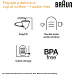 Braun Thermos kaffetrakter KF1505BK PurShine 1,2l Braun Thermos kaffetrakter KF1505BK PurShine 1,2l