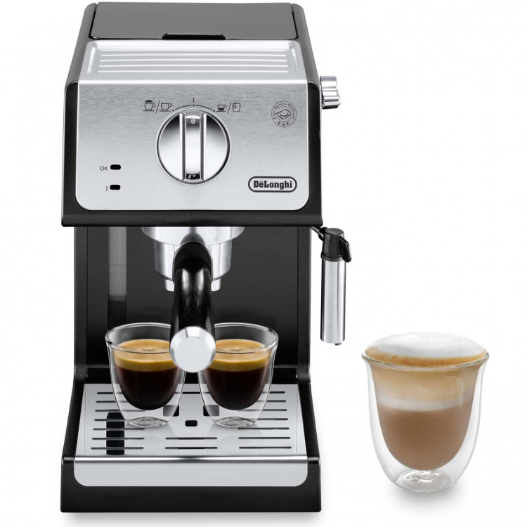 Delonghi Espressomaskin Manual ECP33.21.BK Active Line inkl. melkeskummer
