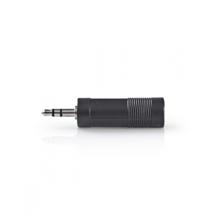 Nedis Stereo Audio Adapter | 3.5 mm Han | 6.35 mm Hun | Nikkel belagt | Rett | ABS | Sort | 1 stk. | Boks