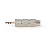 Nedis Stereo Audio Adapter | 3.5 mm Han | 6.35 mm Hun | Gull belagt | Rett | Metall | Gull / Metall | 1 stk. | Deksel Vindusboks
