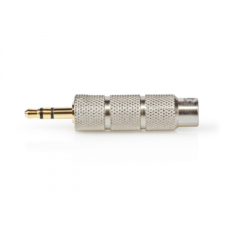 Nedis Stereo Audio Adapter | 3.5 mm Han | 6.35 mm Hun | Gull belagt | Rett | Metall | Gull / Metall | 1 stk. | Deksel Vindusboks