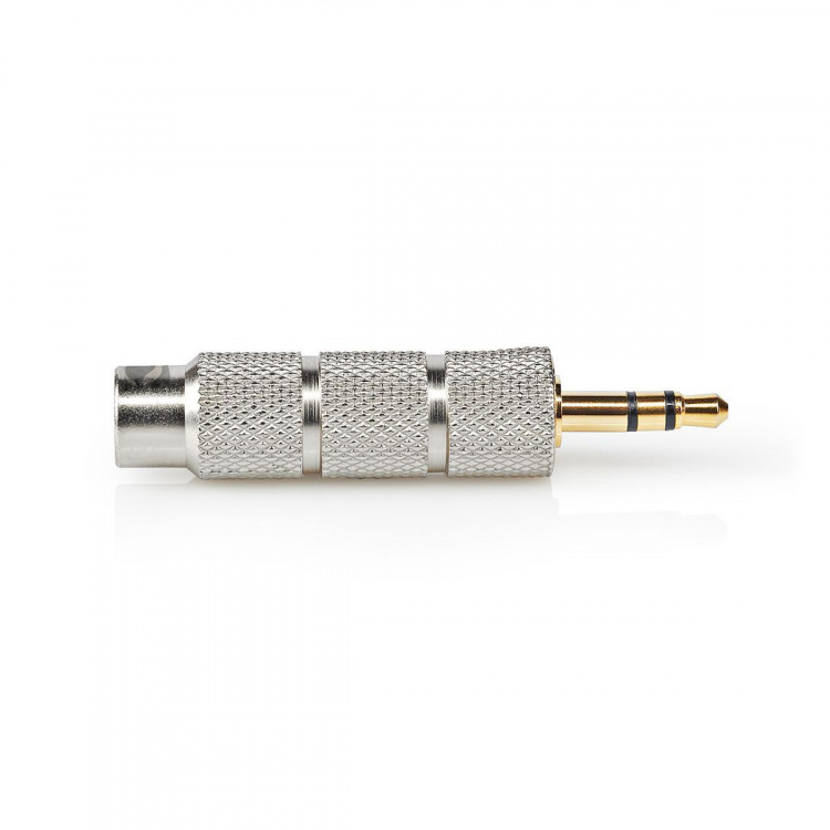 Nedis Stereo Audio Adapter | 3.5 mm Han | 6.35 mm Hun | Gull belagt | Rett | Metall | Gull / Metall | 1 stk. | Deksel Vindusboks
