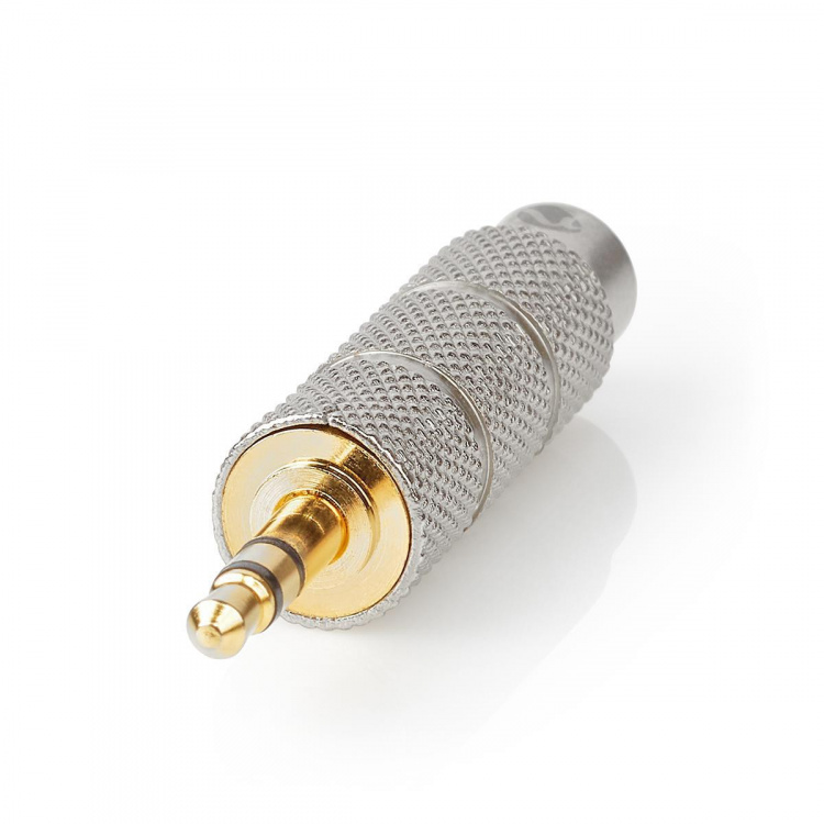 Nedis Stereo Audio Adapter | 3.5 mm Han | 6.35 mm Hun | Gull belagt | Rett | Metall | Gull / Metall | 1 stk. | Deksel Vindusboks