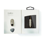 Nedis Stereo Audio Adapter | 3.5 mm Han | 6.35 mm Hun | Gull belagt | Rett | Metall | Gull / Metall | 1 stk. | Deksel Vindusboks