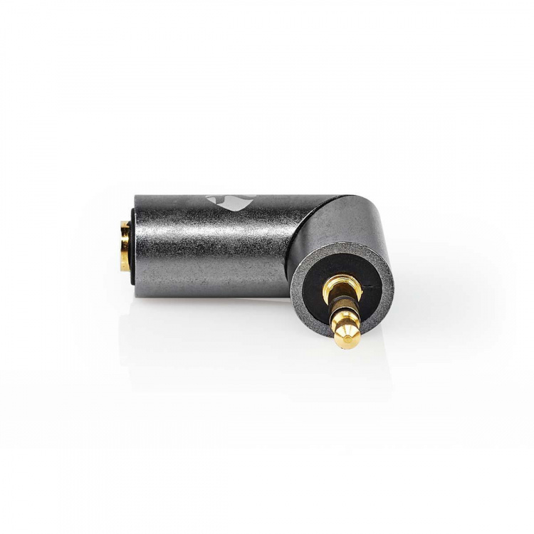 Nedis Stereo Audio Adapter | 3.5 mm Han | 3.5 mm Hun | Gull belagt | Rett | Metall | Gull / Gun Metal Grå | 1 stk. | Deksel Vindusboks