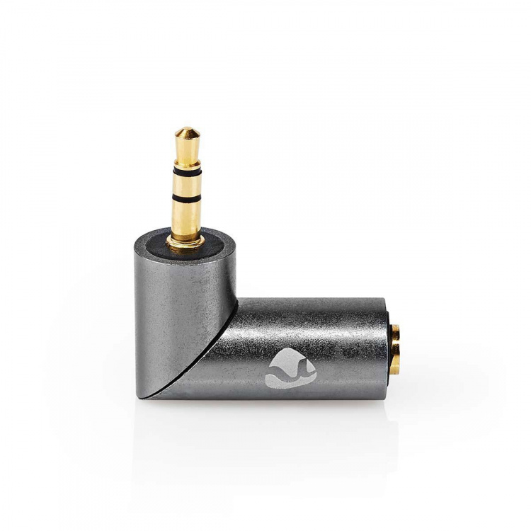 Nedis Stereo Audio Adapter | 3.5 mm Han | 3.5 mm Hun | Gull belagt | Rett | Metall | Gull / Gun Metal Grå | 1 stk. | Deksel Vindusboks