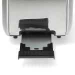 Nedis Brødrister | 4 Brødskiver | 2 Lange Spor | Browning nivåer: 7 | Avrimingsfunksjon | Aluminium / Sølv