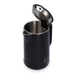 Nedis Vannkoker | 1.7 l | Plast | Sort | 50,60,70,80,90,100 °C | Temperaturindikator | Roterbar 360 grader | Skjult varmeelement | Strix® kontroll | Koketørr beskyttelse